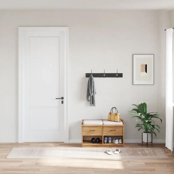 vidaXL Vaskbart teppe 80x300 cm beige