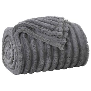 vidaXL Teppe M&oslash;rkegr&aring; 150 x 130 cm 0.51 kg Fleece