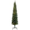 vidaXL Kunstig slankt juletre 300 LED 210 cm