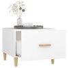vidaXL Salongbord 2 stk hvit 50x50x40 cm konstruert tre