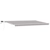 vidaXL Uttrekkbar markise Lysegr&aring; 500 &times; 350 cm Stoff og Aluminium