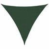 vidaXL Solseil 160 g/m&sup2; m&oslash;rkegr&oslash;nn 3,6x3,6x3,6 m HDPE