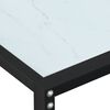 vidaXL Konsollbord hvit marmor 160x35x75,5 cm herdet glass
