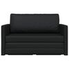 vidaXL Sammenleggbar Sofa seng Svart 124 x 71 x 78 cm PVC