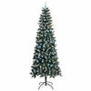 vidaXL Kunstig juletre med 300 LED gr&oslash;nn 240 cm PVC og plast og st&aring;l