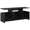 vidaXL TV-benk 102 x 35 x 45 cm Svart Eik Konstruert tre