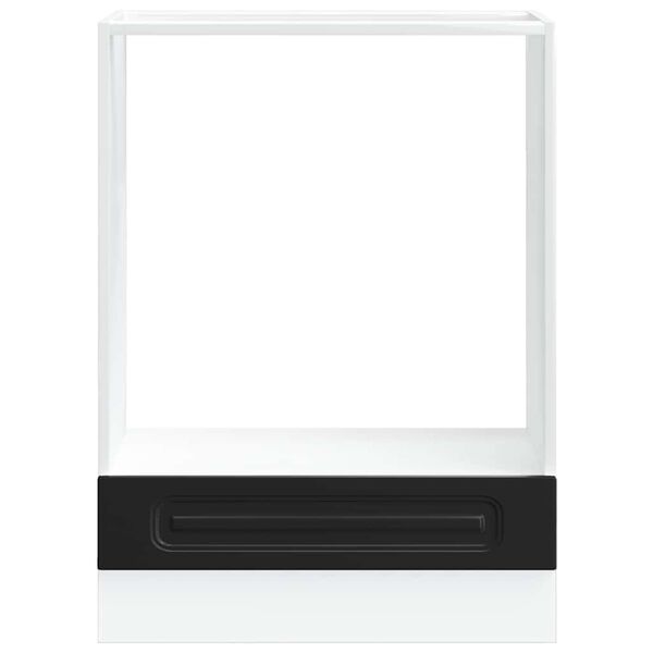 vidaXL Ovnskap Kalmar svart konstruert tre