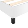 vidaXL Boxspring-sengeramme hvit 90x190 cm Single kunstskinn