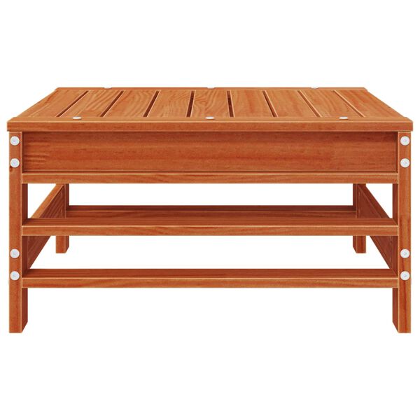 vidaXL Hagefotst&oslash;tte Massiv furu VoksBrun 57,5 x 57,5 x 30 cm