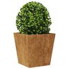 vidaXL Hageplanter 2 stk 40x40x40 cm oksidert stål