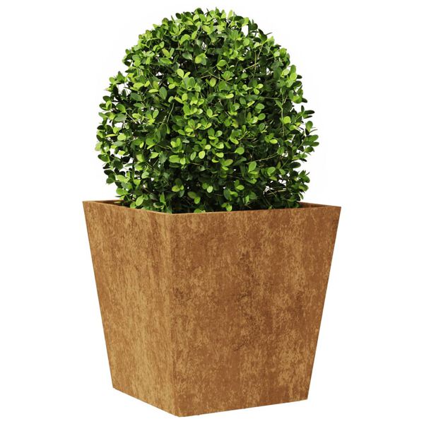 vidaXL Hageplanter 2 stk 40x40x40 cm oksidert stål