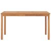 vidaXL Utendørs spisebord 140x80x77 cm heltre teak