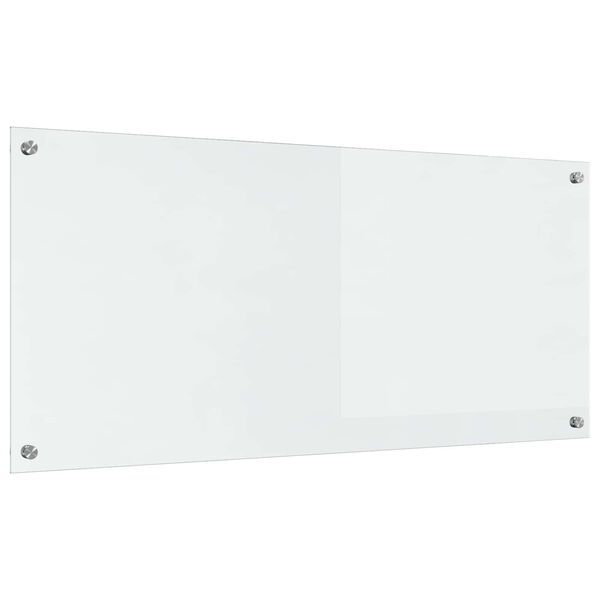 vidaXL Kjøkkenbakplate Gjennomsiktig 110 x 50 x 0,6 cm herdet glass