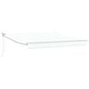 vidaXL Markise Hvit 3 x 2,5 m Polyester og metall