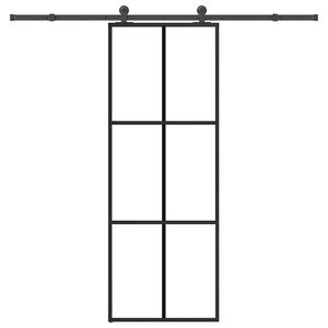 vidaXL Skyved&oslash;r med monteringssett 76x205 cm ESG glass og aluminium