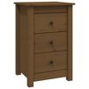 vidaXL Nattbord honningbrun 40x35x61,5 cm heltre furu
