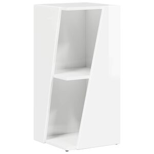 vidaXL Sidehylle 33 x 32 x 70,5 cm Konstruert tre H&oslash;yglanset hvit