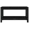 vidaXL Hagebenk svart 82,5x35x45 cm heltre furu