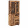 vidaXL H&oslash;yskap 2 stk. Gamle tre 69,5 x 34 x 180 cm Konstruert tre