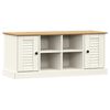 vidaXL Skobenk VIGO hvit 106x35x45 cm heltre furu