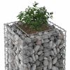 vidaXL Gabion hevet seng s&oslash;lv 50 x 50 x 150 cm Galvanisert St&aring;l
