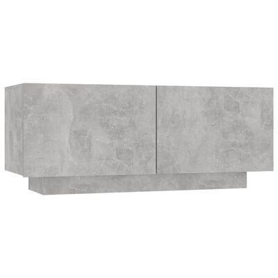 vidaXL TV-benk betonggrå 100x35x40 cm sponplate