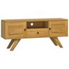 vidaXL TV-benk 110x30x50 cm heltre teak