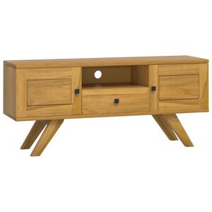 vidaXL TV-benk 110x30x50 cm heltre teak
