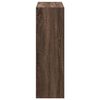 vidaXL Bokhylle brun eik 102x32x102 cm konstruert tre