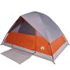 vidaXL Kuppeltelt for camping 2 personer oransje vanntett