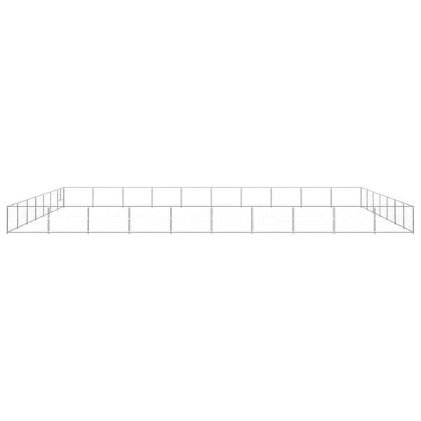 vidaXL Hundeg&aring;rd s&oslash;lv 70 m&sup2; st&aring;l