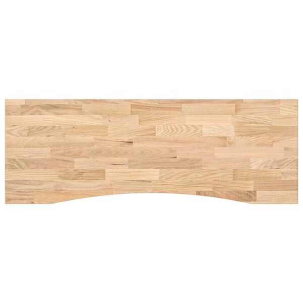 vidaXL Bordplate rektangul&aelig;r 140x60x2,5 cm ubehandlet heltre eik