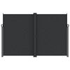 vidaXL Uttrekkbar sidemarkise 220x1000 cm svart