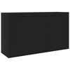 vidaXL Skjenk svart 120x36x69 cm konstruert tre