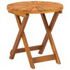 vidaXL Bistrobord Naturlig &Oslash;45 x 45 cm Solid akasietre