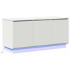 vidaXL TV-skap med LED -stripelys Hvit 100 x 38 x 49 cm Konstruert tre