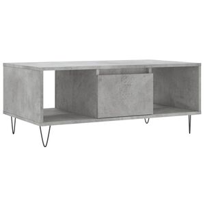 vidaXL Salongbord betonggr&aring; 90x50x36,5 cm konstruert tre
