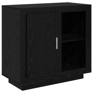 vidaXL Serviesskap Svart Eik 80 x 40 x 75 cm Konstruert tre