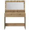 vidaXL Sminkebord Artisan Eik 100 x 41 x 135 cm Konstruert tre