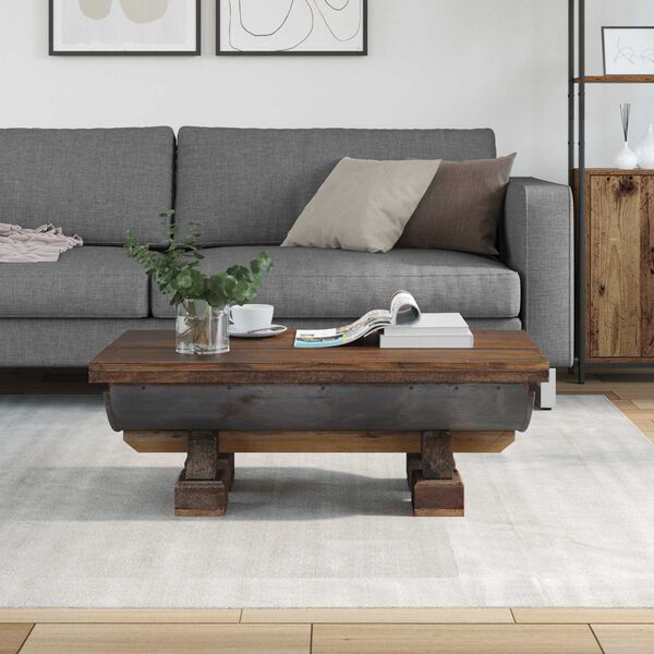 vidaXL Kaffebord Naturlig 90 x 50 x 35 cm tre