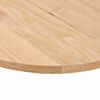 vidaXL Bordplate 100x50x2 cm oval heltre eik