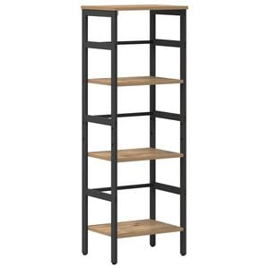 vidaXL Bokhylle 3 niv&aring;er 40 x 29,5 x 115 cm Konstruert tre Artisan Eik