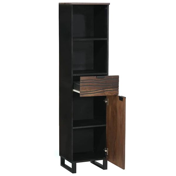 vidaXL Baderomsvaskeskap Valn&oslash;tt 38 x 33 x 160 cm Konstruert tre