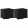 vidaXL Plantekasser 2 stk svart 36x30x32 cm polyrotting