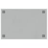 vidaXL Veggmontert magnettavle hvit 60x40 cm herdet glass