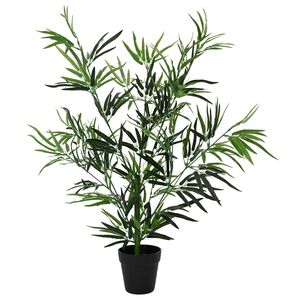 vidaXL Kunstig Bambustre Gr&oslash;nn 90 x 14 x 80 cm Stoff og Bambus