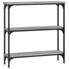 vidaXL Konsollbord gr&aring; sonoma 75x22,5x75 cm konstruert tre