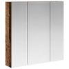vidaXL Baderomsspeilskap Gammelt tre 70 x 14,5 x 70 cm Konstruert tre