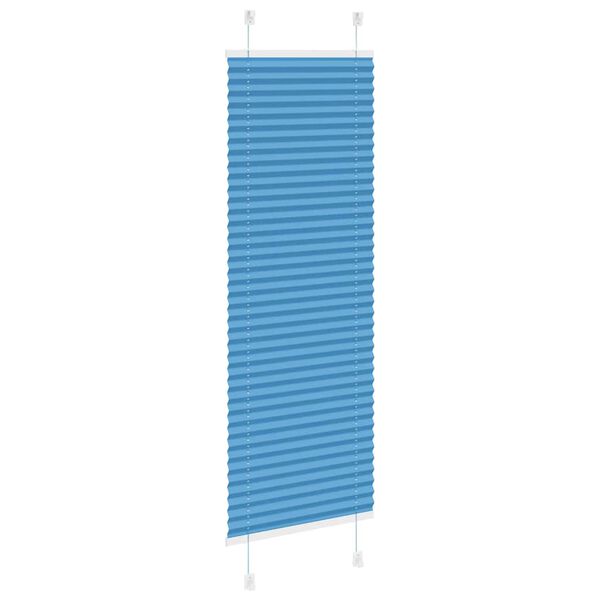 vidaXL pliss&eacute;gardin bl&aring; 50x100 cm Stoff Bredde 49,4 cm Polyester