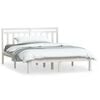 vidaXL Sengeramme hvit 150x200 cm King Size heltre